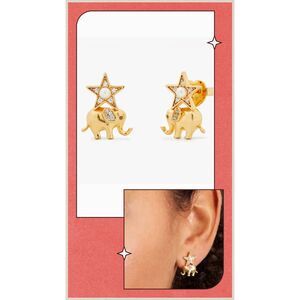 Kate Spade NY Winter Carnival Elephant Star Stud Earrings